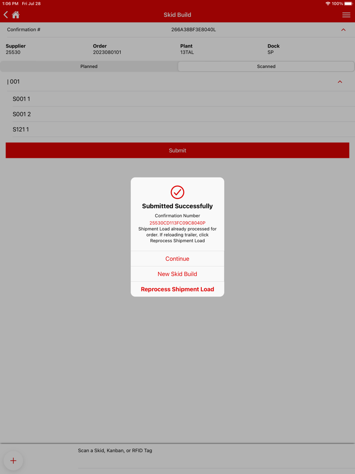 Shipping Confirmation System