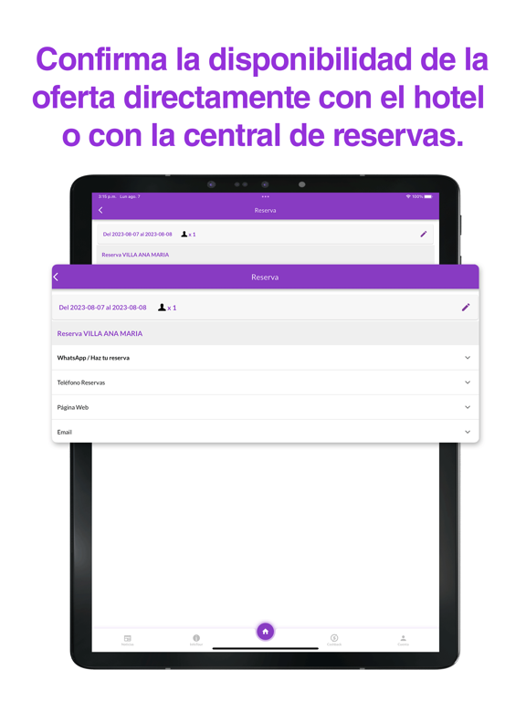 Hotelesfullvacations.com iPad screenshot 5 - Travel app