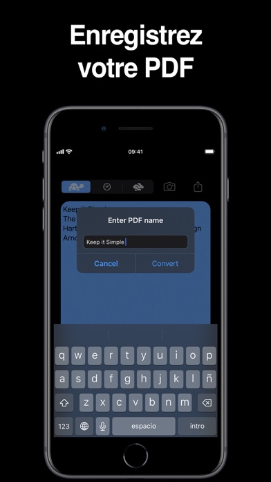 Screenshot #3 pour Lecteur de texte & export PDF