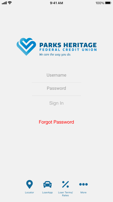 Parks Heritage FCU Screenshot