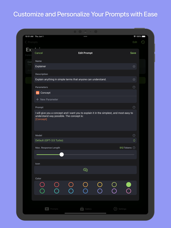 App screenshot