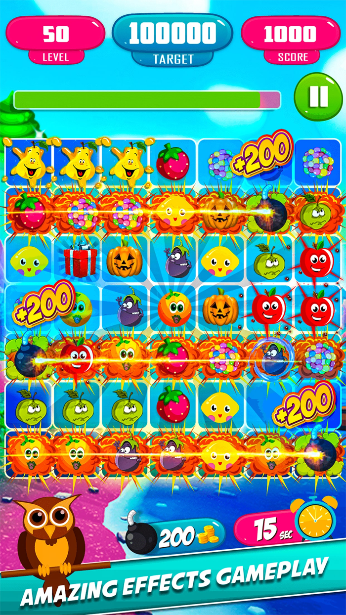 Fruit Candy Blaster Match 3