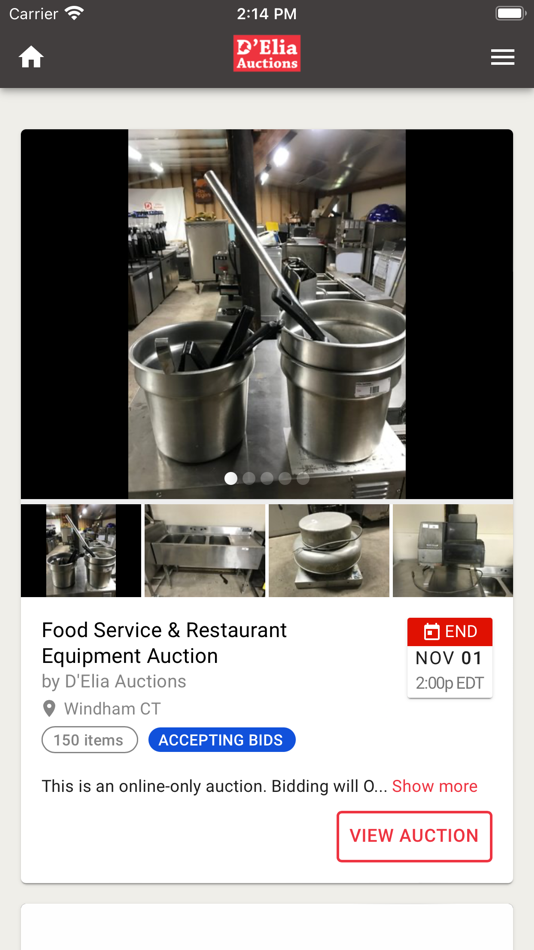 #3. D'Elia Auctions (iOS) 由: D'Elia Auctions LLC