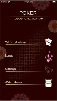 the poker calculator iphone screenshot 1
