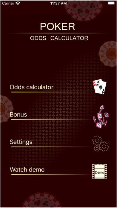 Poker % screenshot 1