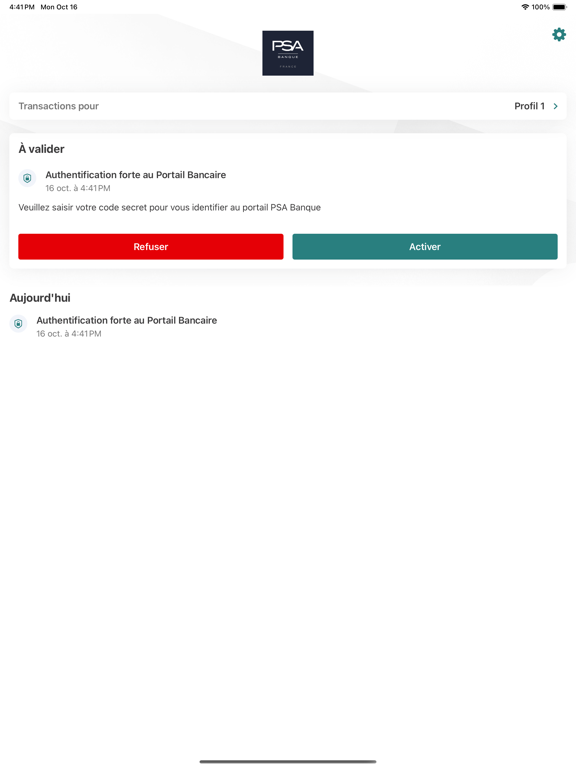 Screenshot #4 pour PSA Banque France SecurePlus