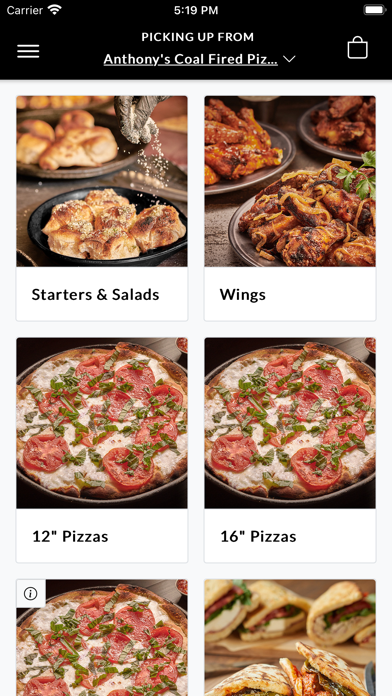 Anthony's Coal Fired Pizza Screenshot
