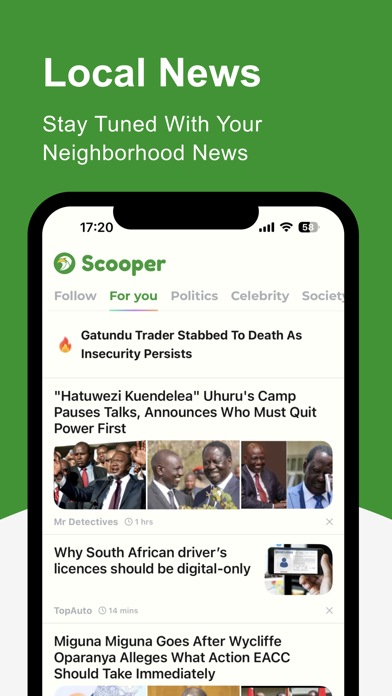 Scooper News: News Around You Screenshot