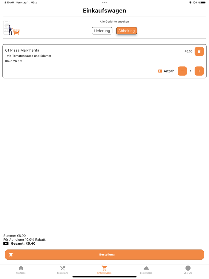 Bombay Pizza Service Waren