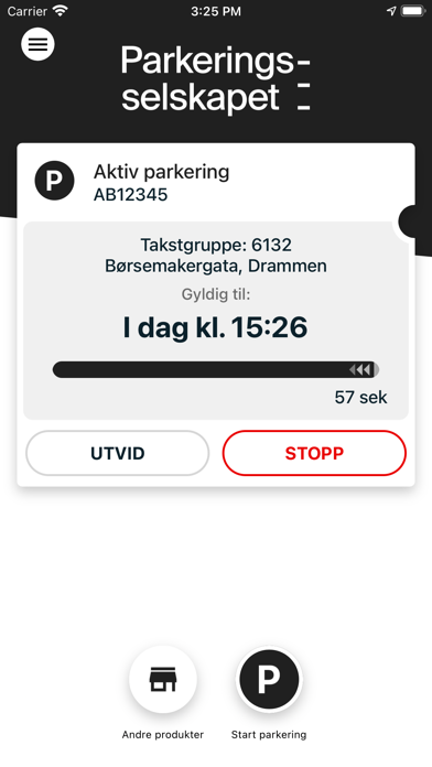 Parkeringsselskapet Screenshot