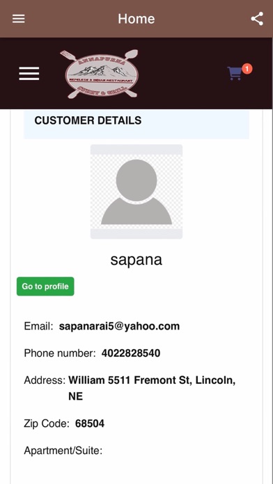 Annapurna Curry Grill Screenshot