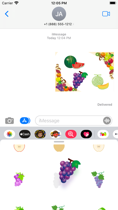 Cute fruit sticker Screenshot