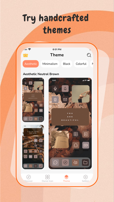 Icon Changer - Aesthetic OS 17 Screenshot