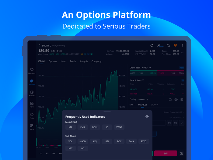 Webull Tablet-Advanced Trading