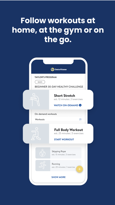 Choice Fitness Elite Screenshot
