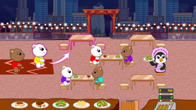 Penguin Club Diner Dash Games Screenshot