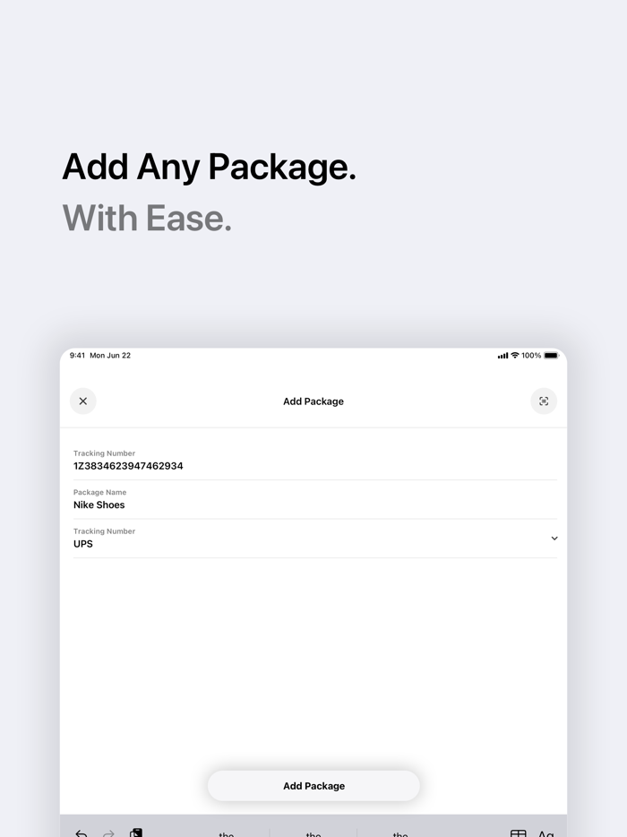 Shippity - Package Tracker
