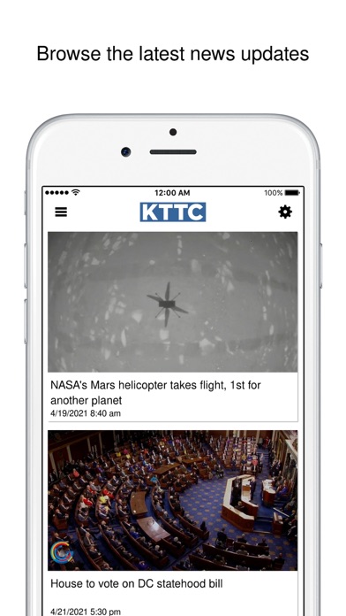 KTTC News Screenshot