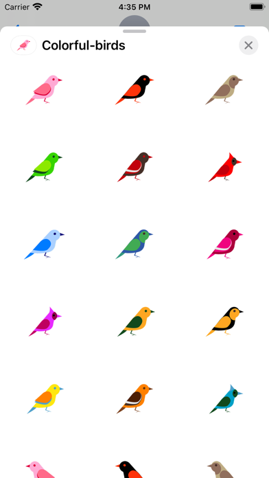 Screenshot #1 pour Oiseaux colorés
