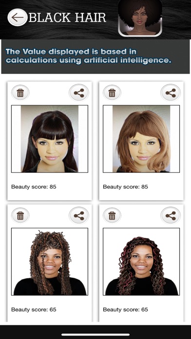 Black Hair for Women Screenshot
