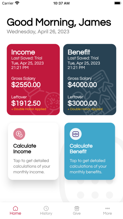 Financial Wellness Plan Screenshot