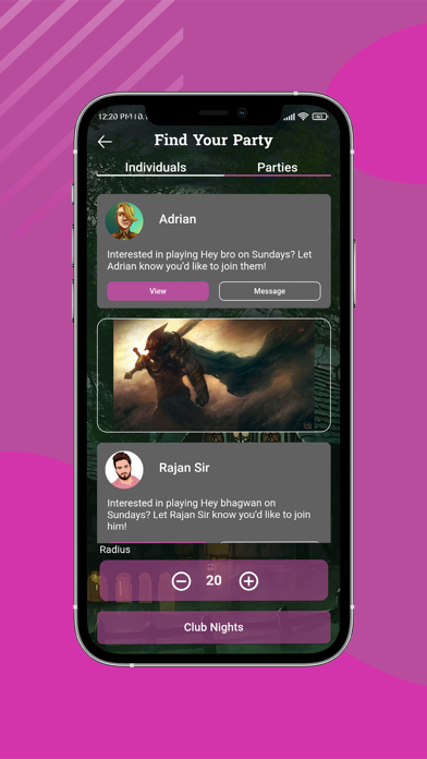 Tavern - RPG Party Finder Screenshot