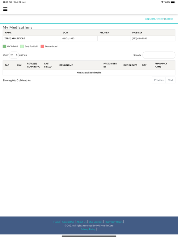 App screenshot
