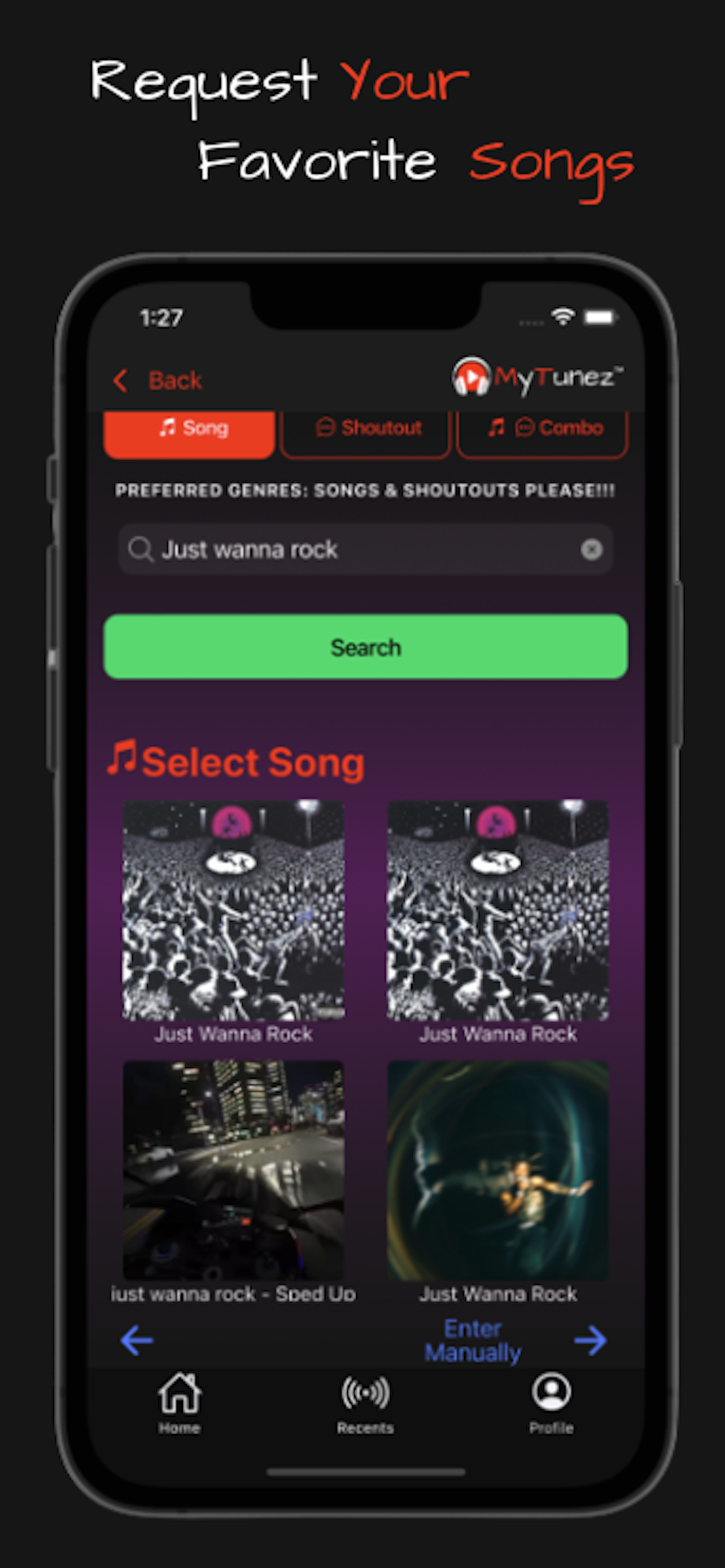 MyTunez Requests