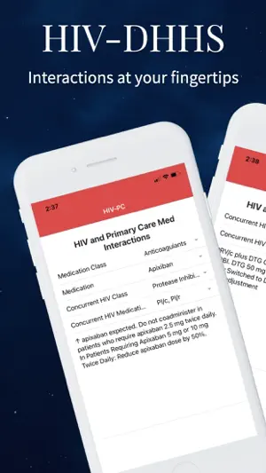 HIV-DHHS Guidelines screenshot 1