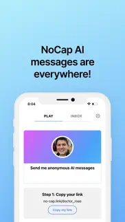 no cap: ai video messages frfr iphone screenshot 1