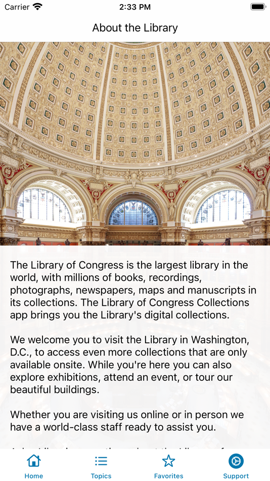 #7. LOC Collections (iOS) 由: Library Of Congress
