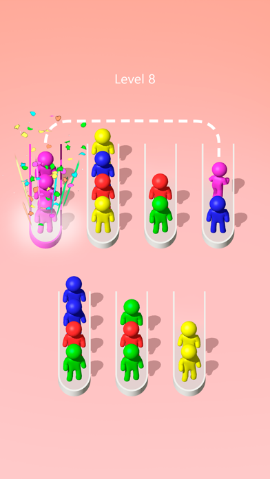 Crowd Sort: Color Sorting Game Screenshot