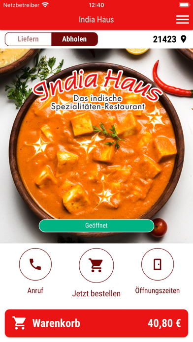 India Haus Winsen Screenshot
