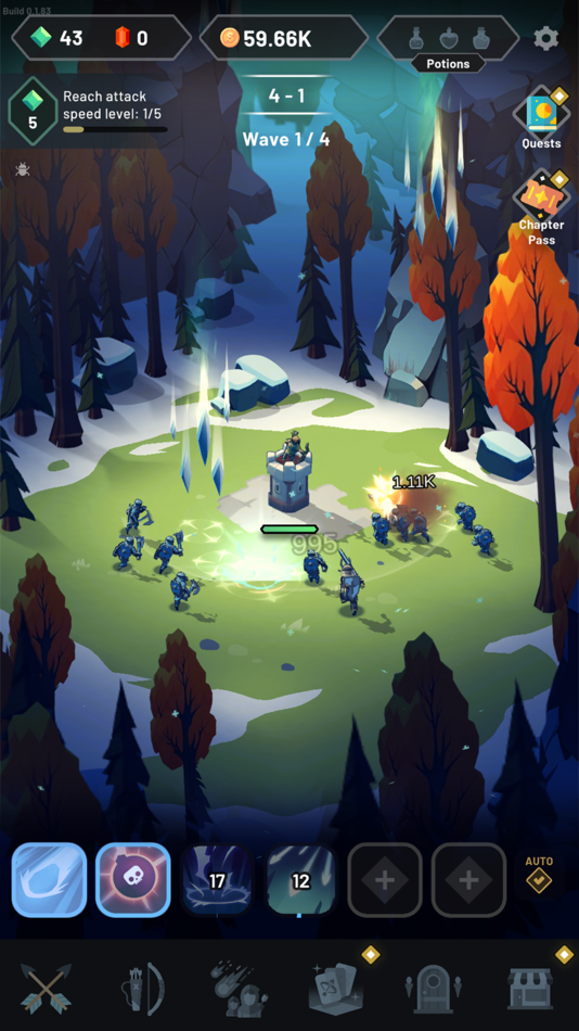 #4. Arrow Quest: Idle defense RPG (iOS) โดย: Wispwood Games