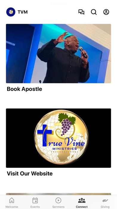 True Vine Ministries, Inc. Screenshot