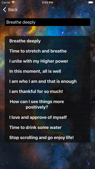 AWARENESS Reminder Screenshot