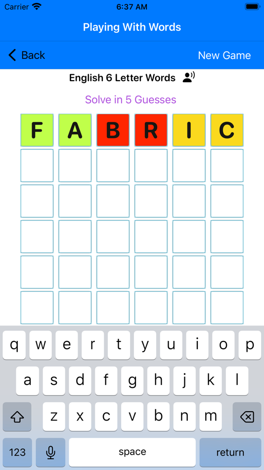 #8. Playing With Words (iOS) By: David Costa
