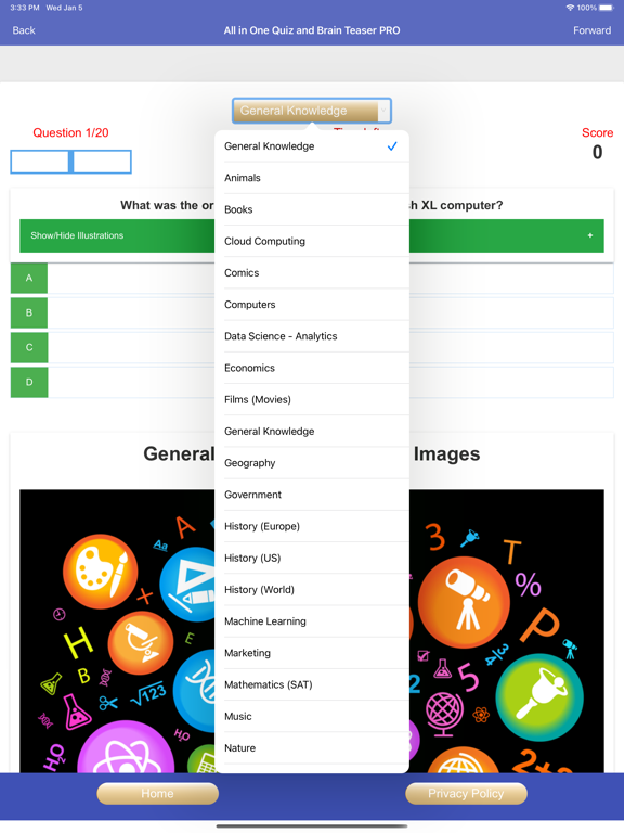 Screenshot #5 pour All Around Topics Quiz PRO