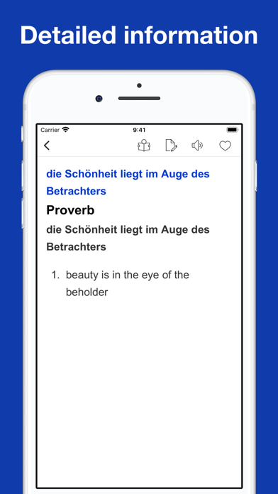 Screenshot #2 pour German Idioms, Proverbs