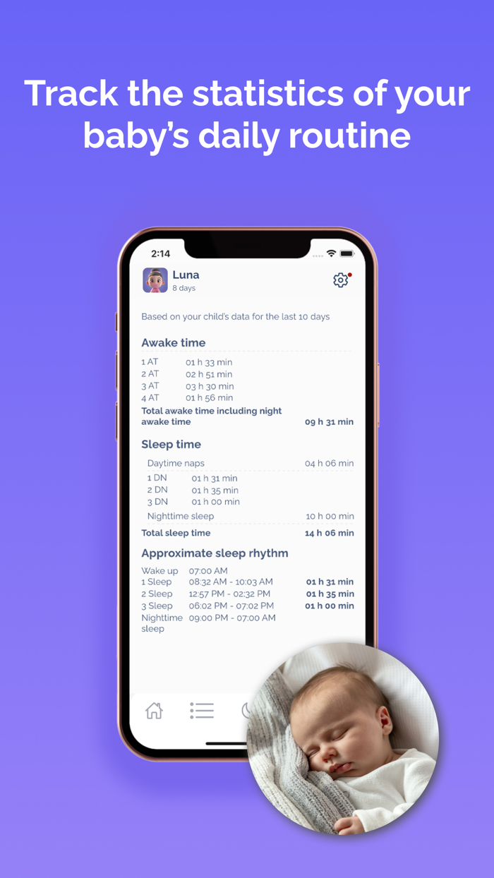 Baby Sleep Tracker - Midmoon