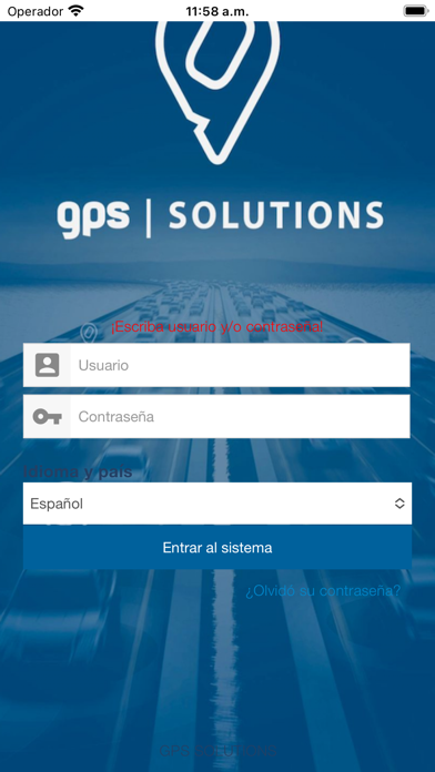 GPS Solutions. Screenshot