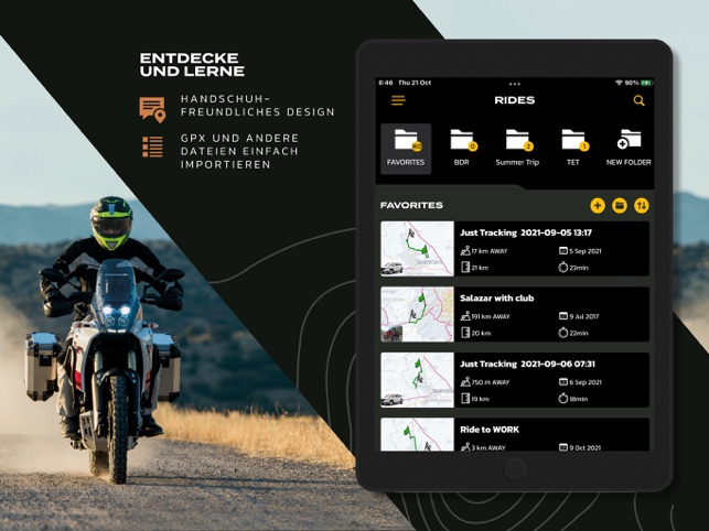 Scenic Motorrad Navigation im App Store