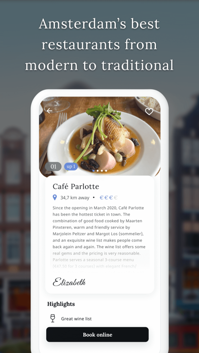 Amsterdam Restaurant Guide Screenshot