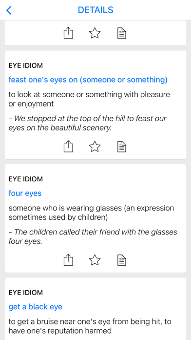 Education & Body idioms Screenshot