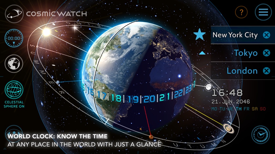 #7. Cosmic-Watch (iOS) 由: Celestial Dynamics AG
