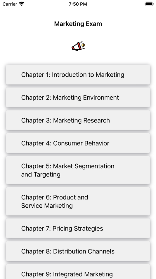 #1. Marketing Exam (iOS) 由: Martin Tseng