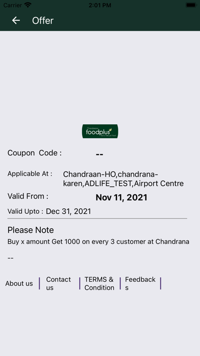 FOODPLUS-Customer Engagement Screenshot