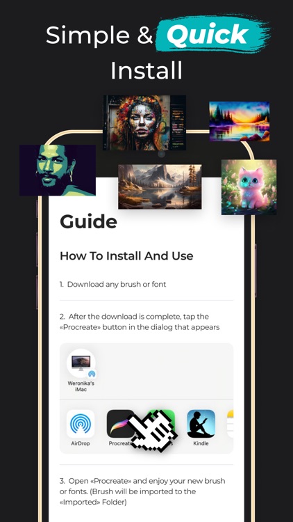 Brushes for Procreate & Fonts screenshot-3