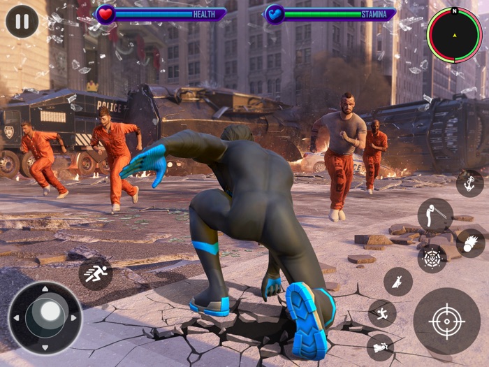 Spider Fighting War Super Hero