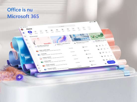 Microsoft 365 (Office) iPad app afbeelding 1